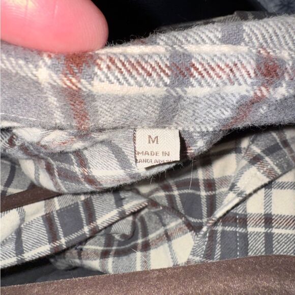 Jachs Plaid Cotton Flannel Long Sleeve Button Front Shirt - Picture 5 of 5